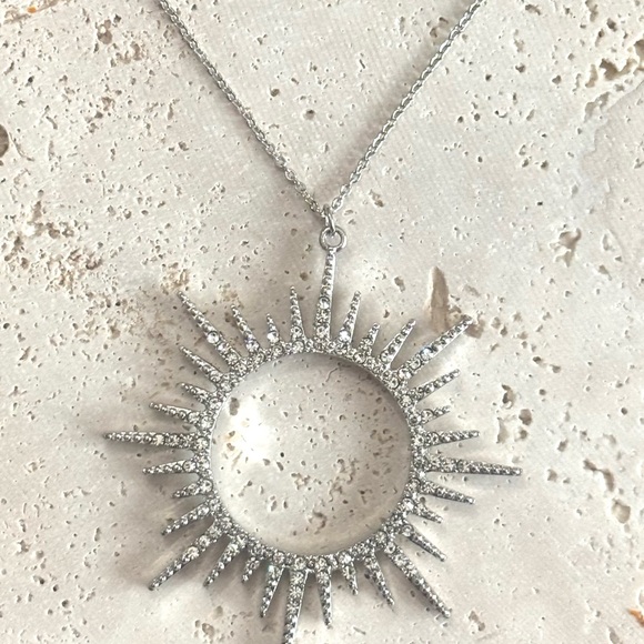 Sunburst Crystal Necklace - Picture 3 of 9